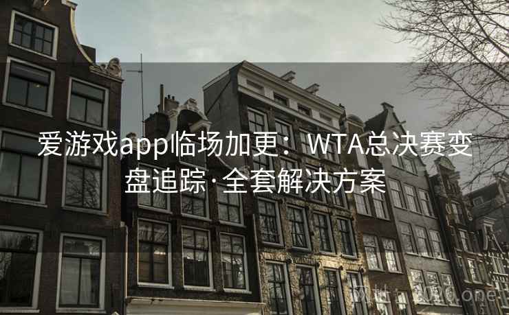 爱游戏app临场加更:WTA总决赛变盘追踪·全套解决方案