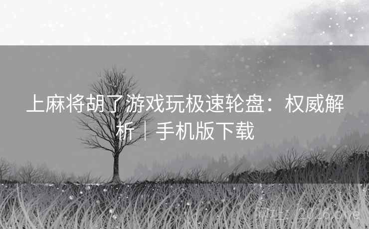 上麻将胡了游戏玩极速轮盘:权威解析|手机版下载 上麻将胡了游戏玩极速轮盘:权威解析|手机版下载